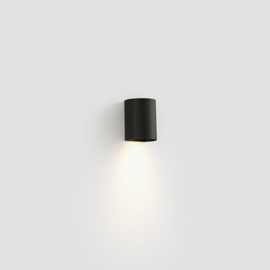 FARO 40527 - Kinkiet SOLE 1xGU10/8W/230V czarny wcięta okrągły