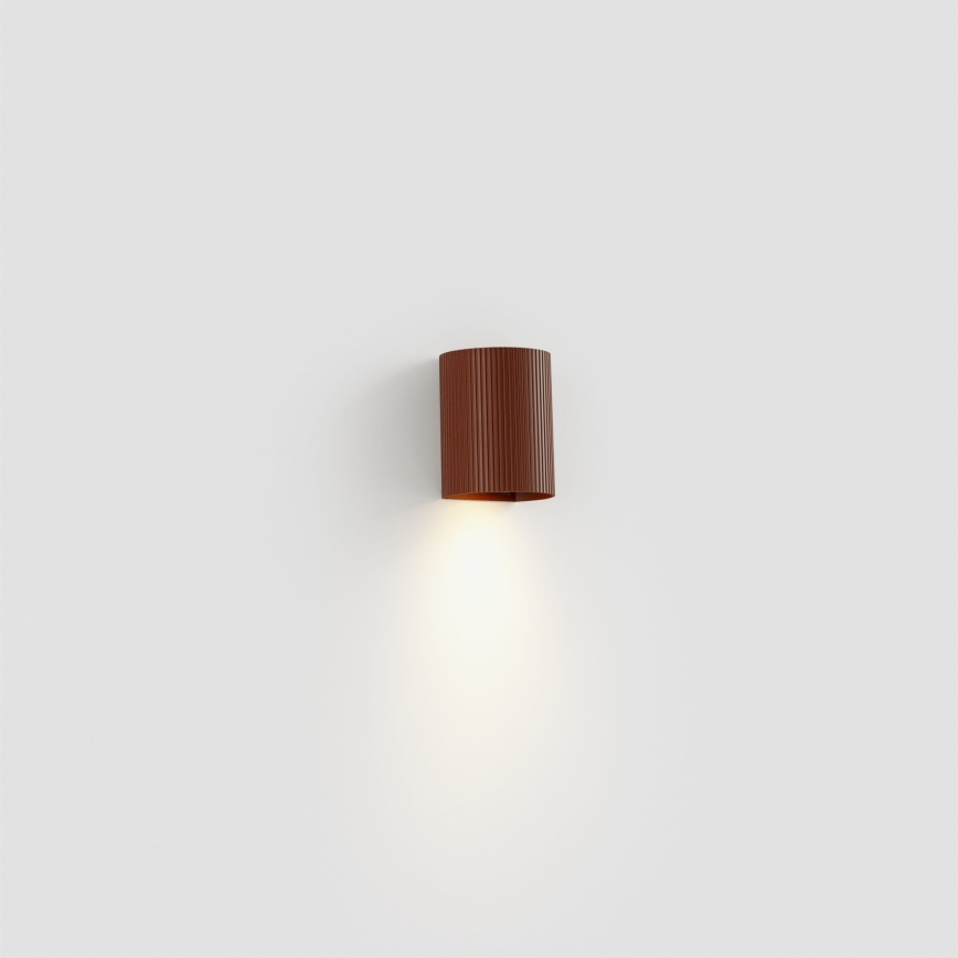 FARO 40529 - Kinkiet SOLE 1xGU10/8W/230V ceglasta wcięta okrągły