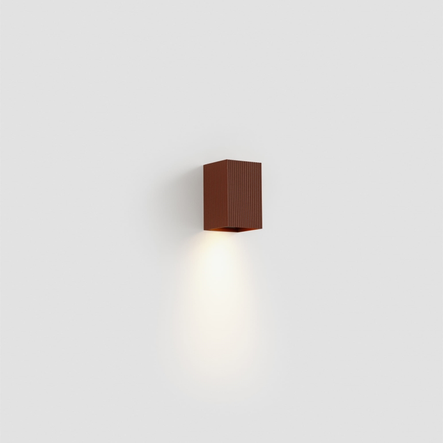 FARO 40537 - Kinkiet SOLE 1xGU10/8W/230V ceglasta wcięta kanciasty