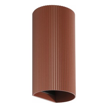 FARO 40545 - Kinkiet SOLE 2xGU10/8W/230V ceglasta wcięta okrągły