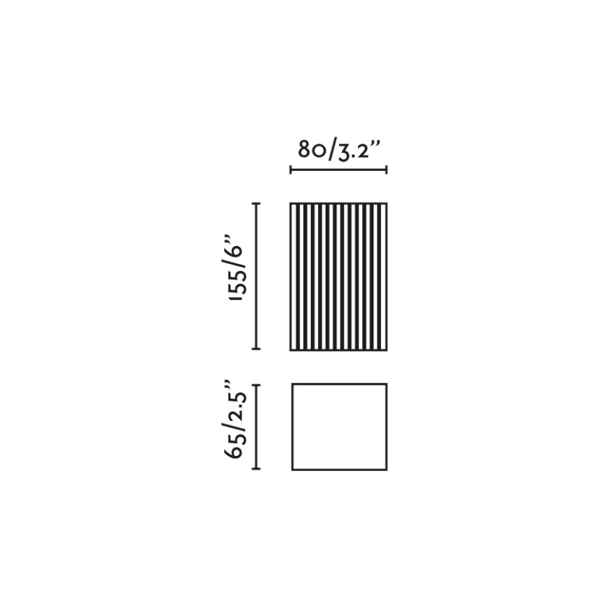 FARO 40567 - Kinkiet SOLE 2xGU10/8W/230V szary wcięta kanciasty