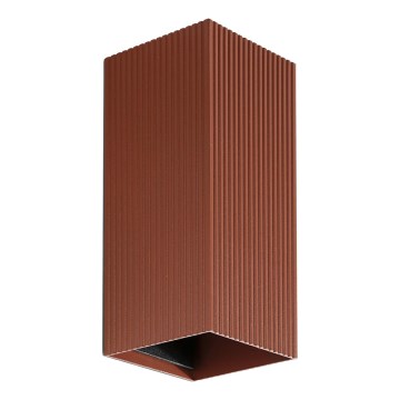 FARO 40568 - Kinkiet SOLE 2xGU10/8W/230V ceglasta wcięta kanciasty