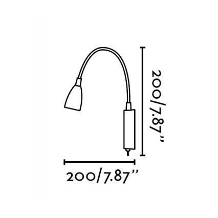 FARO 41019 - Kinkiet LOKE LED/3W/230V