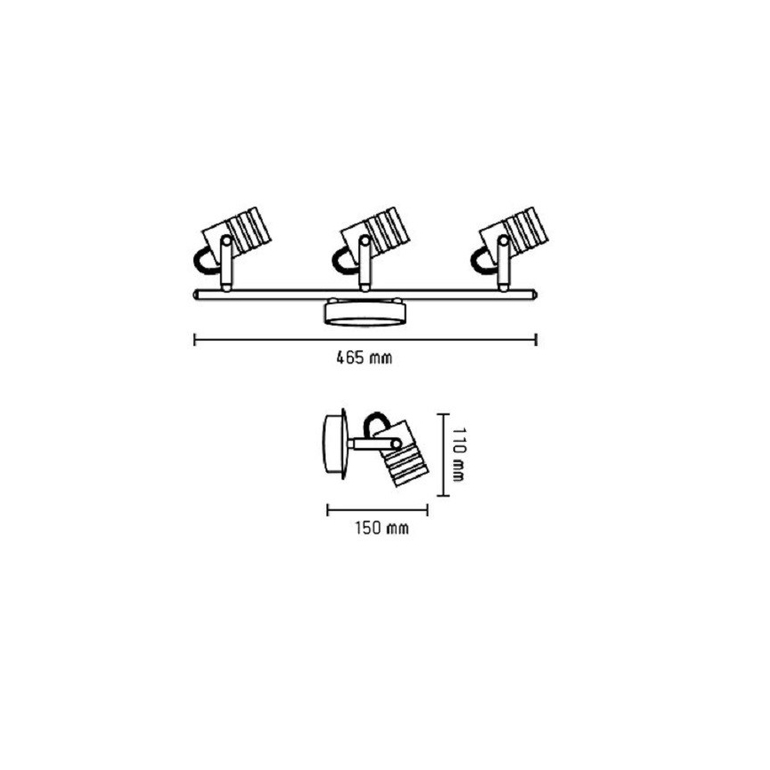 FARO 41125 - LED Plafon URSA 3xLED/6W/230V