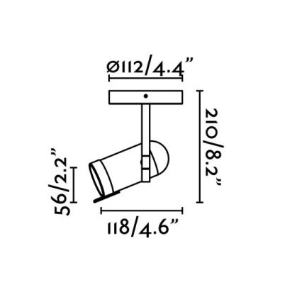 Faro 43530 - Oświetlenie punktowe ORLEANS 1xGU10/8W/230V czarny