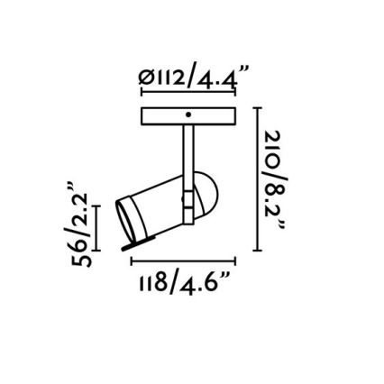 Faro 43531 - Oświetlenie punktowe ORLEANS 1xGU10/8W/230V srebrny/czarny