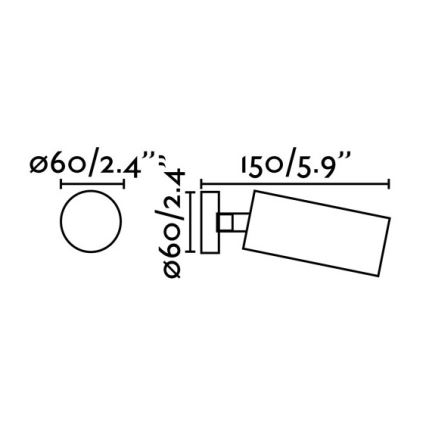 FARO 43722 - Oświetlenie punktowe STAN 1xGU10/8W/230V biały