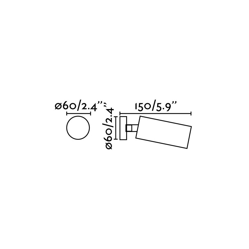 FARO 43722 - Oświetlenie punktowe STAN 1xGU10/8W/230V biały