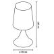FARO 54004 - Lampa stołowa SIRA 1xE14/20W/230V czarna