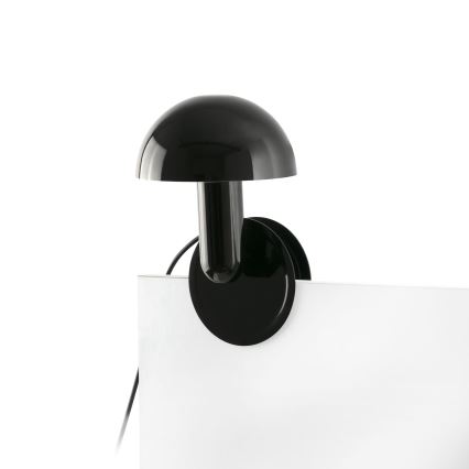 FARO 56100 - Lampa stołowa z klipsem 2w1 BELA 1xE27/15W/230V czarna
