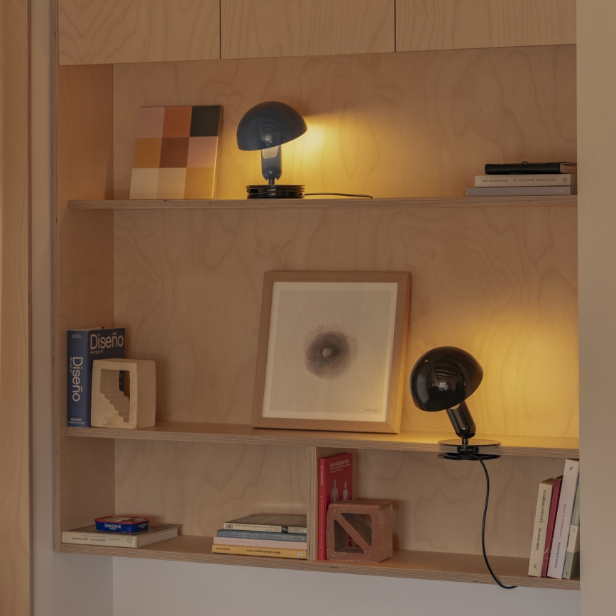 FARO 56102 - Lampa stołowa z klipsem 2w1 BELA 1xE27/15W/230V niebieska