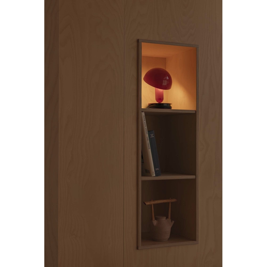 FARO 56103 - Lampa stołowa z klipsem 2w1 BELA 1xE27/15W/230V czerwona
