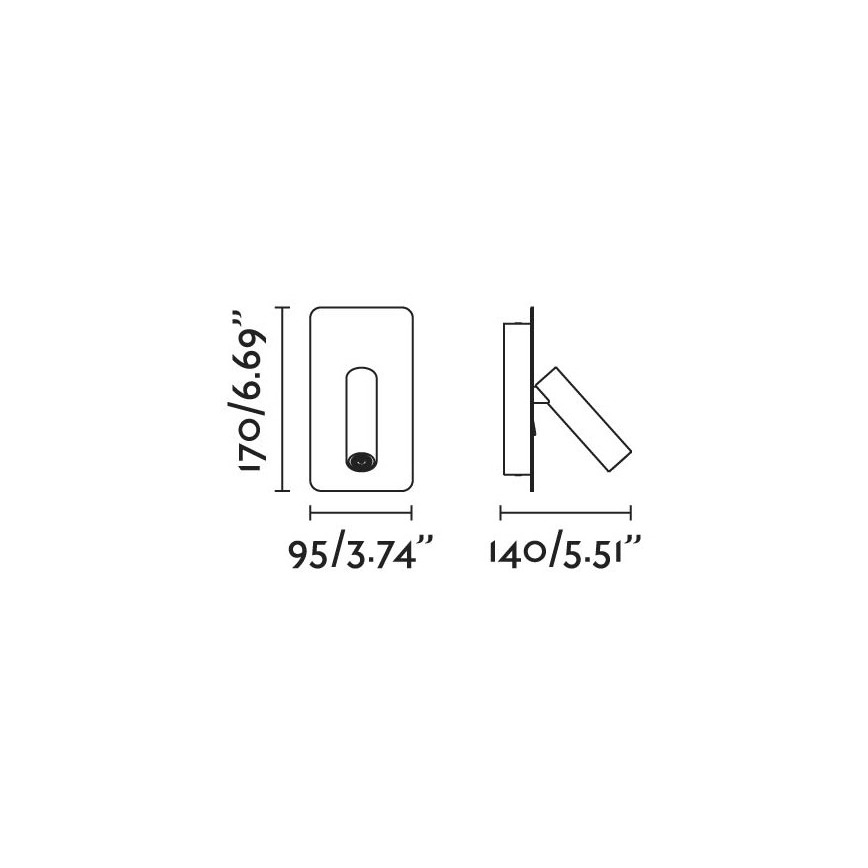 FARO 62117 - LED Kinkiet punktowy SUAU LED/3W/230V USB biały