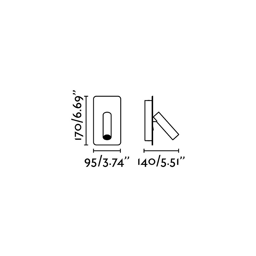 FARO 62120 - LED Reflektor ścienny SUAU LED/3W/230V biały