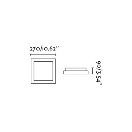 FARO 62983 -Plafon TOLA 1 1xE27/20W/230V