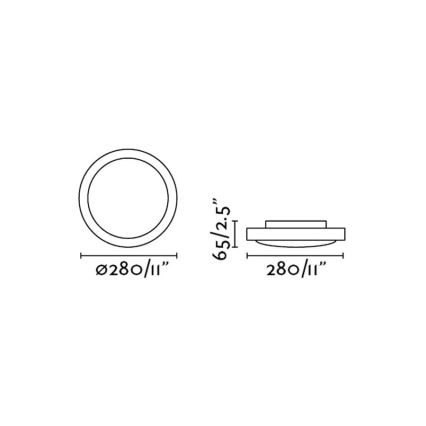 FARO 63403 - LED Lampa sufitowa CLOE 1xLED/24W/230V