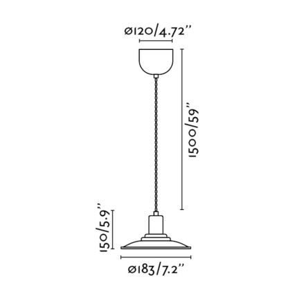 FARO 64163 - Żyrandol NINETTE 1xE27/40W/230V