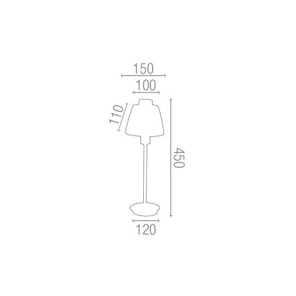 FARO 66864 - Lampa stołowa BENIN 1xE14/40W/230V