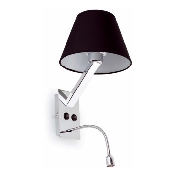 FARO 68507 - LED Kinkiet lampka MOMA-2 1xE27/60W/100-240V + LED/1W
