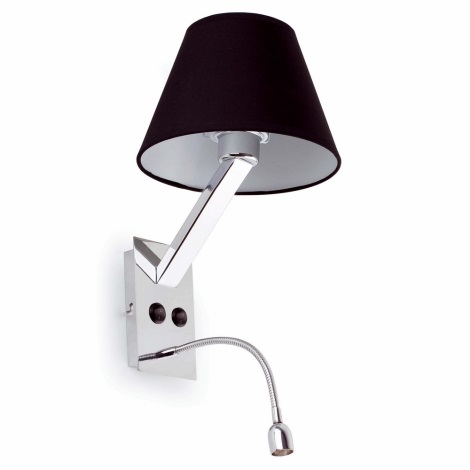FARO 68507 - LED Kinkiet lampka MOMA-2 1xE27/60W/100-240V + LED/1W
