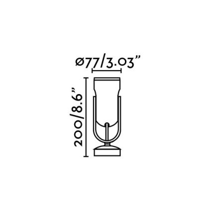 FARO 70035 - LED Kinkiet zewnętrzny SLOT-1 LED/14W/230V IP65 3000K