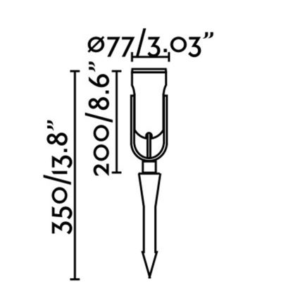 FARO 70037 - LED Oświetlenie zewnętrzne SLOT-35 LED/14W/230V IP65 3000K