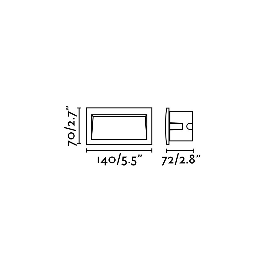 FARO 70147 - Zewnętrzna oprawa wpuszczana SEDNA-2 LED/3W/230V IP65