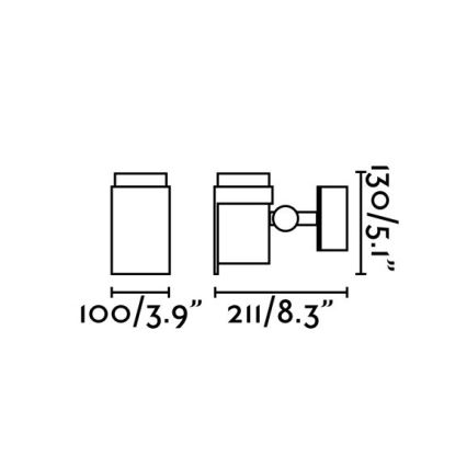 FARO 70156 - LED Kinkiet zewnętrzny FOC-1 LED/15W/230V IP65