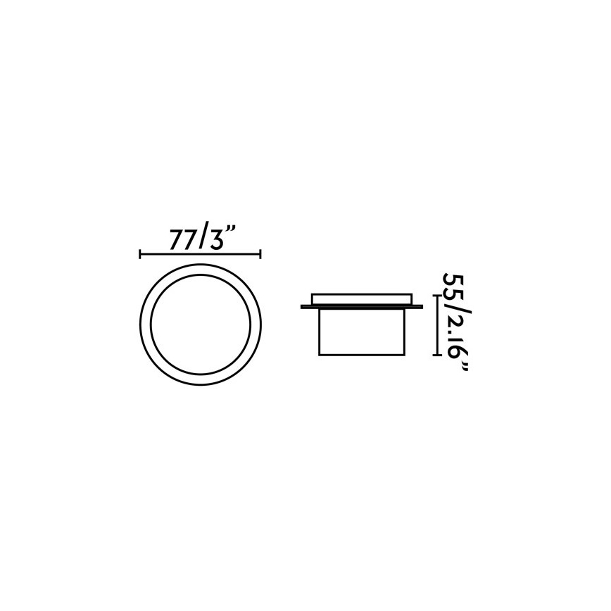 FARO 70265 - LED Łazienkowa oprawa wpuszczana GALO LED/3W/230V IP54