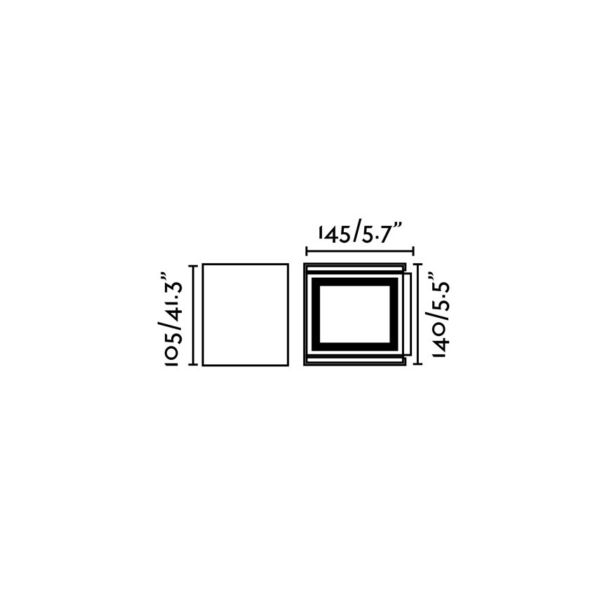 FARO 70270 - LED Kinkiet zewnętrzny OLAN 2xLED/3W/230V IP54