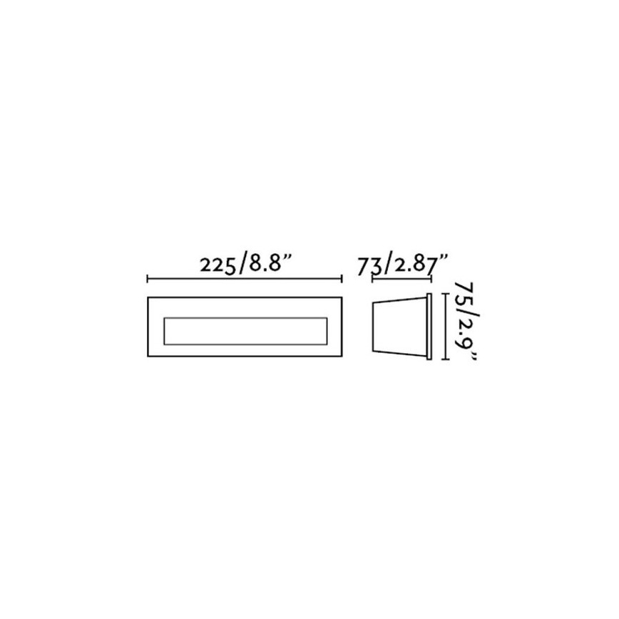 FARO 70271 - LED Zewnętrzny plafon wpuszczany NAT LED/8W/230V