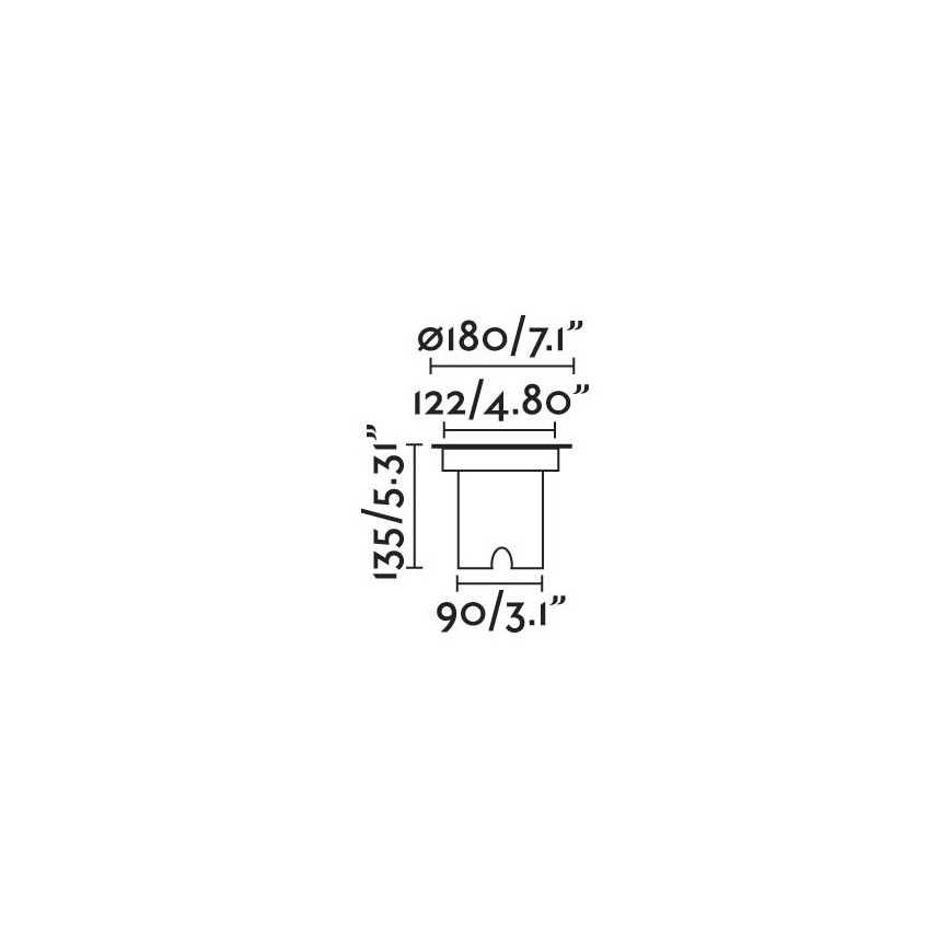 FARO 70309 - Zewnętrzna oprawa najazdowa GEISER LED/12,5W/230V IK08 IP67