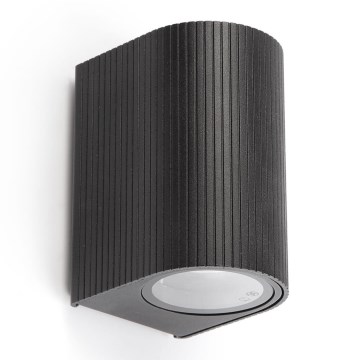 FARO 70322 - Zewnętrzny kinkiet ESTELA 1xGU10/5W/230V IP65 czarny