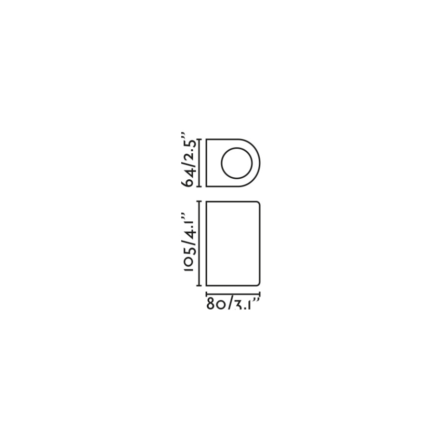 FARO 70323 - Kinkiet zewnętrzny ESTELA 1xGU10/5W/230V IP65 biały