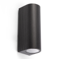 FARO 70327 - Zewnętrzny kinkiet ESTELA 2xGU10/5W/230V IP65 czarny