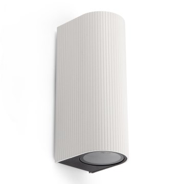 FARO 70328 - Zewnętrzny kinkiet ESTELA 2xGU10/5W/230V IP65 biały