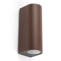 FARO 70329 - Kinkiet zewnętrzny ESTELA 2xGU10/5W/230V IP65 brązowy