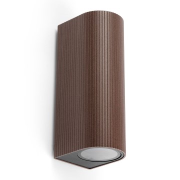 FARO 70329 - Kinkiet zewnętrzny ESTELA 2xGU10/5W/230V IP65 brązowy