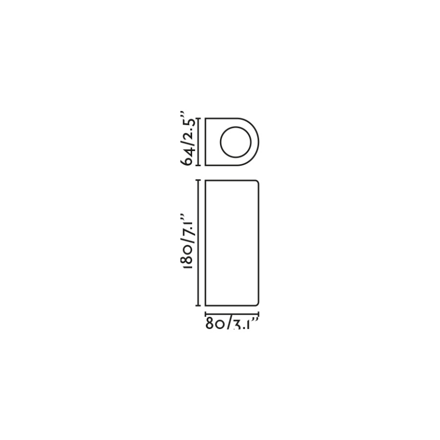 FARO 70329 - Kinkiet zewnętrzny ESTELA 2xGU10/5W/230V IP65 brązowy