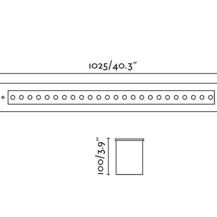 FARO 70448 - LED Oprawa wpuszczana zewnętrzna GRAVA LED/42W/24V IP67