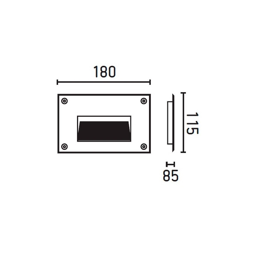 FARO 70451 - LED Zewnętrzne oświetlenie wpuszczane  STORE LED/2W/230V IP65