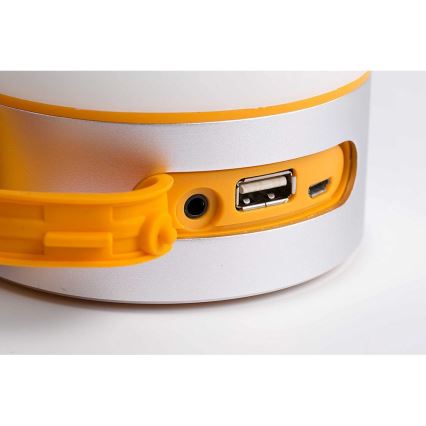 Faro 70493 - LED Przenośna lampa stołowa z głośnikiem LOUD LED/1W/5V 2200 mAh