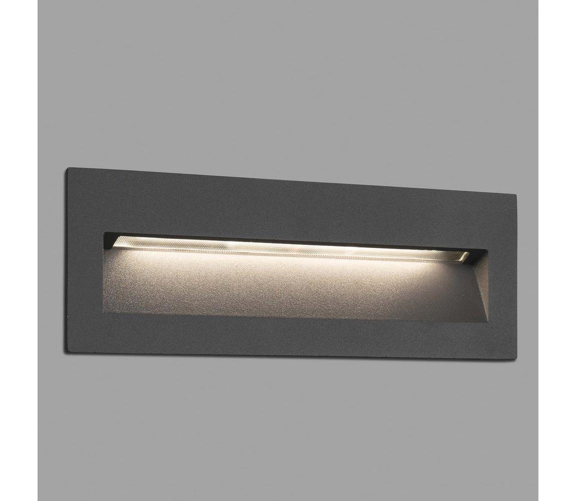 FARO 70638 - Zewnętrzna oprawa wpuszczana LED NAT LED/8W/230V IP65 czarna