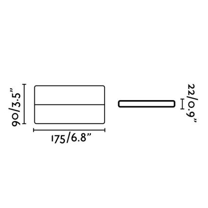 FARO 70646 - LED Kinkiet zewnętrzny ADAY-2 LED/12W/230V IP54