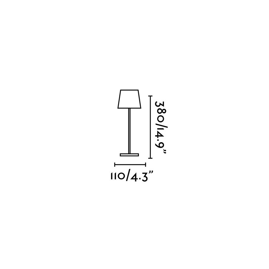 FARO 70776 - LED LED Zewnetrzna dotykowa lampa stołowa TOC LED/2,2W/230V IP54