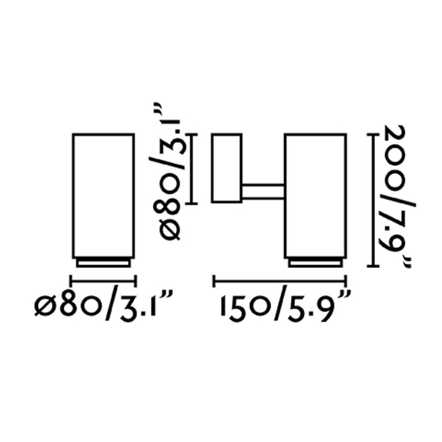 FARO 70912 - LED Zewnętrzne oświetlenie punktowe PLOM LED/7W/230V IP54