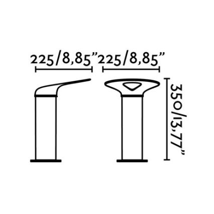 FARO 71224 - LED Lampa zewnętrzna LOTUS LED/18W/230V IP65