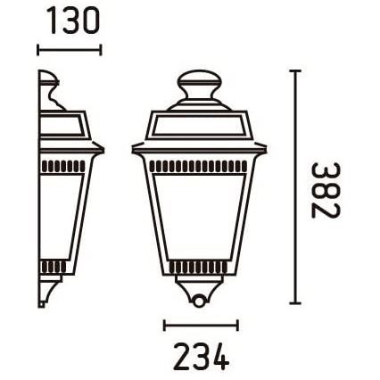 FARO 71424 - Zewnętrzny kinkiet ARGOT 1xE27/100W/230V IP44