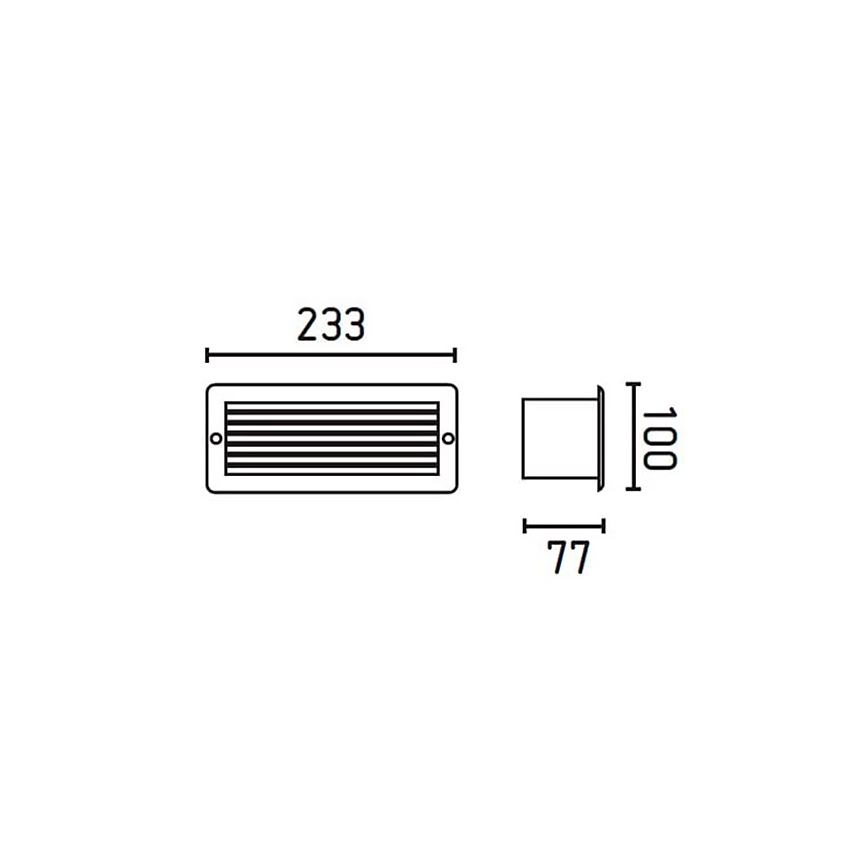 FARO 71480 - Kinkiet zewnętrzny ESCA 1xE27/40W/100-240V IP44