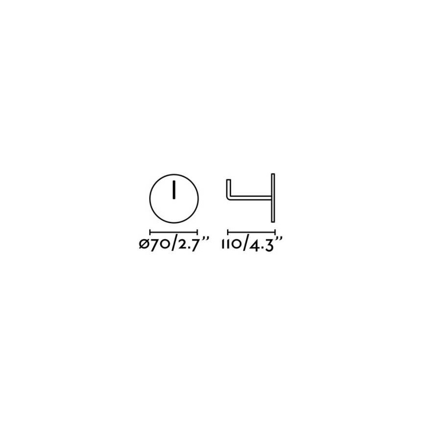 FARO 71556 - Hak do kinkietu CAT